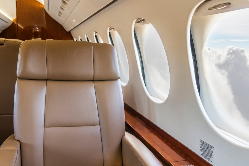 Interior of Private Jet